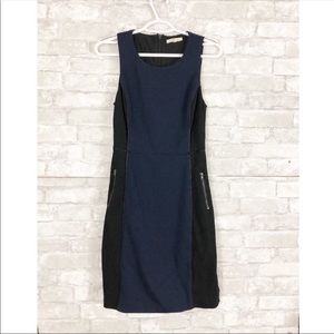 Hawthorne black and navy sleeveless dress